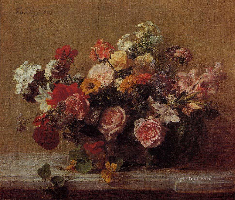 Flowers3 pintor de flores Henri Fantin Latour Pintura al óleo